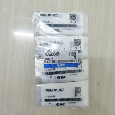 SMC KQG2L06-02S 6mmチューブ,1/8Rポートのための男性肘をフィットする