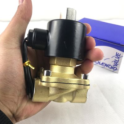 1インチ 2W200-25 ブラス 電動電磁気弁 通常閉じる NPT 水空気 ブラス電磁気弁 NC 2 Way