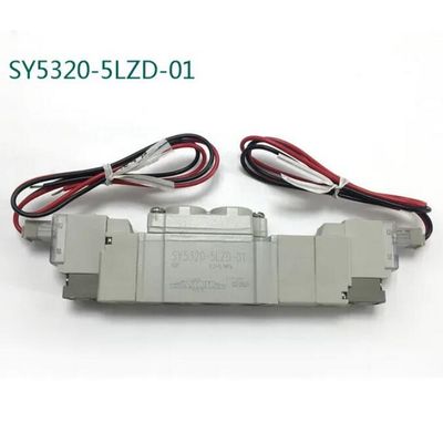 SMC電磁弁 SY5320-5LZD-C6 DC12V ワンタッチ・フィッティング・ポート サイズ ø6 3 ポジション 閉ざされたセンター