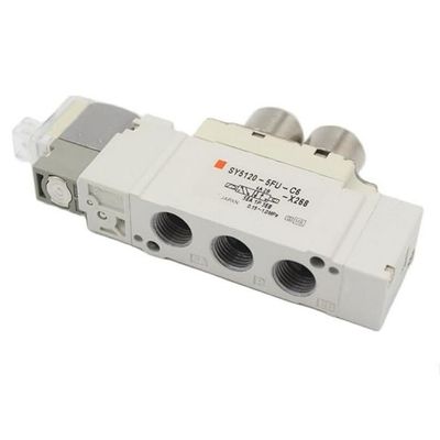 SMC電磁弁 SY5220-6LZD-C8 2 ポジション 双重・ワンタッチ・フィッティング・ポート サイズ ø8 DC12V
