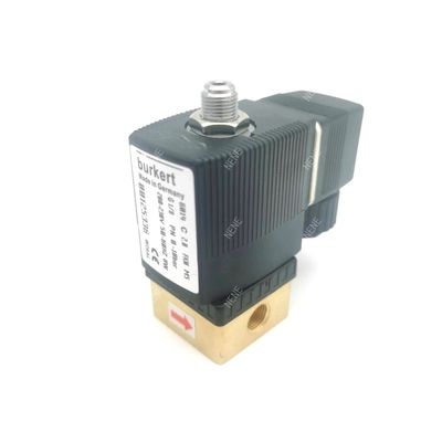 00125355 BURKERT 6014 D 通常オープン G1/8 1.5 流孔 AC220V 8W ブラスバルブボディ 32 * 32 0~16bar