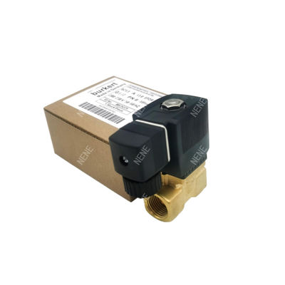 00126202 バーカート 電磁弁 G1/8 2.5 流孔 AC24V 8W 6014 D 通常開け Brass Valve Body 32 * 32 0~6bar