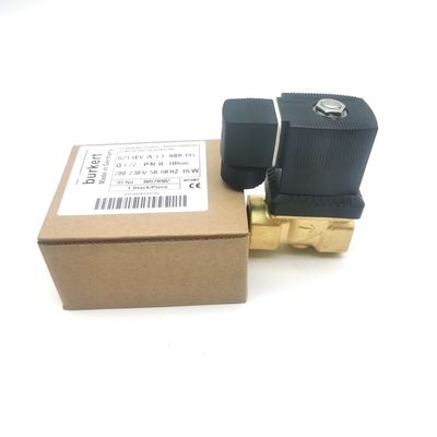 00126204 6014 D ブラスソレノイドバルブ ブルケート 通常開け G1/8 2.5 流孔 AC220V 8W