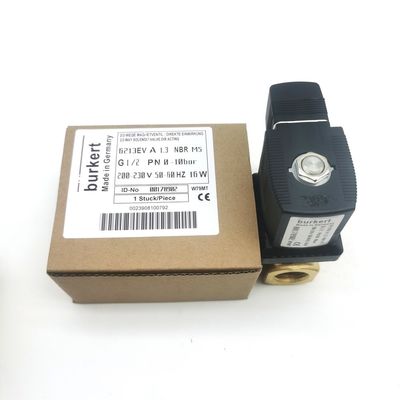 00126204 6014 D ブラスソレノイドバルブ ブルケート 通常開け G1/8 2.5 流孔 AC220V 8W