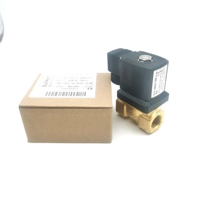 00126204 6014 D ブラスソレノイドバルブ ブルケート 通常開け G1/8 2.5 流孔 AC220V 8W
