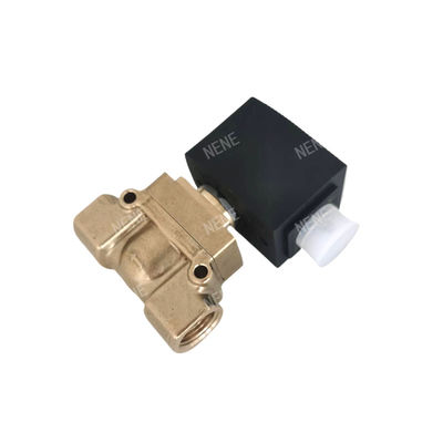 00126162 6014 D バーカート電磁弁 直作用 下板接続 通常開け 2.0 流孔 AC24V 8W ブラス バルブ ボディ 0~10bar