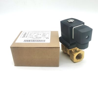 ブルケート電磁弁 ブラスボディ 00308120 G1 2/2 通常開け 25 流孔 FKM (フッ素ゴム) 密封 8W 1-25bar