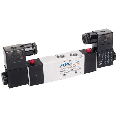 エアタック 4V230C-08:ソレノイドエアバルブ - 4V230C08B AC220V DC24V