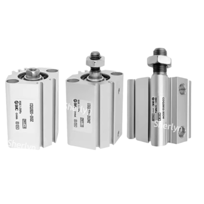 SMC CQ2A12-10D CQ2 スタンダードシリンダー, 12mm シリンダーボア, 10mm L ストローク,ダブルアクション シリンダーアクション,両端をタップしたマウント