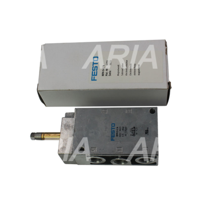 Festo MFH-5-1/4 6211 ソレノイドバルブ, 5/2 モノスタブル mec spr, int パイロット, 2-10 bar, 1300L/min, G 1/4