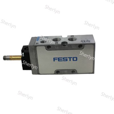 Festo MFH-5-1/4-B ソレノイドバルブ、5/2 モノステーブル Mec Spr、Int パイロット、2-10 bar
