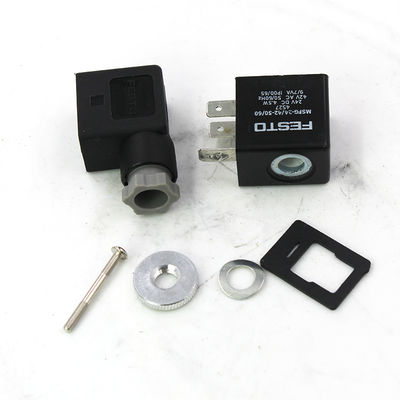 FESTO 4527 MSFG-24-50/60 電磁気コイル, 24VDC, 4.5W, IP65, MSSD-F用のプラグ・ヴァーン,3ピン