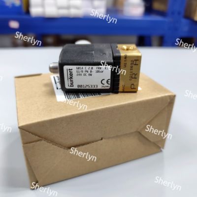Burkert 00125334 2 ポジション 3 方向電磁弁 6014 シリーズ C 通常閉ざされた G1/8 ブラス バルブボディ