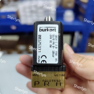 Burkert 00125334 2 ポジション 3 方向電磁弁 6014 シリーズ C 通常閉ざされた G1/8 ブラス バルブボディ