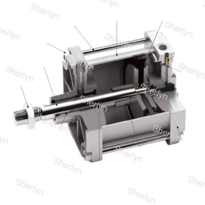 P1Fシリーズ PARKER ISO15552 P1F-S032MC-0075-0000 両ロッドエアシリンダ オートメーションコンポーネント