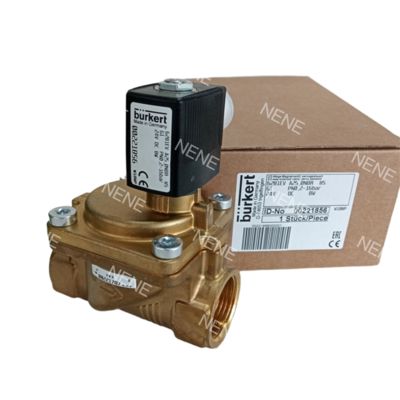 Burkert ソレノイドバルブ 00221849 6281 G3/4 2/2 常時閉 13.0 流路 NBR シール 真鍮バルブボディ AC220V 8W 0.2-16bar -10~+80 ℃
