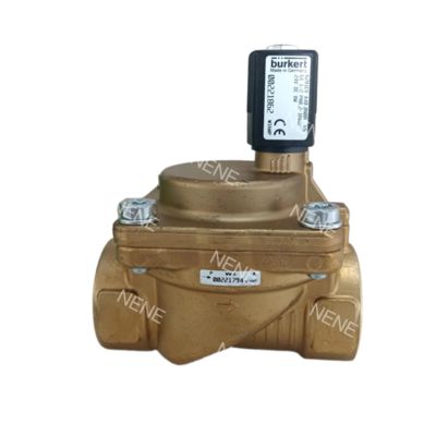 Burkert ソレノイドバルブ 00221849 6281 G3/4 2/2 常時閉 13.0 流路 NBR シール 真鍮バルブボディ AC220V 8W 0.2-16bar -10~+80 ℃