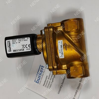 AC24V電磁弁 BURKERTタイプ 6281 00221872 G1/2 2/2 通常閉ざされた銅弁体 FKMシール 13.0 開口 8W 0.2-16bar 0〜+120°C