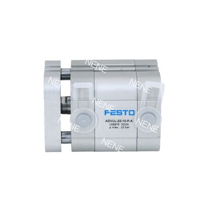 Festo 156846 ADVUL-12-15-P-A 15mm ストローク コンパクト空気圧アクチュエータ 12mm ボア 統合クッション付き