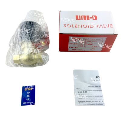US-10 ユニッド 空圧ソレノイドバルブ 3/8" NPT 2/2ウェイ ノーマルクローズド (N.C)