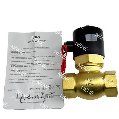 US-40 真鍮ピストン ノーマルクローズ電磁弁 UNID 1 1/2" オリフィス 30 mm -5℃ ～ 185℃