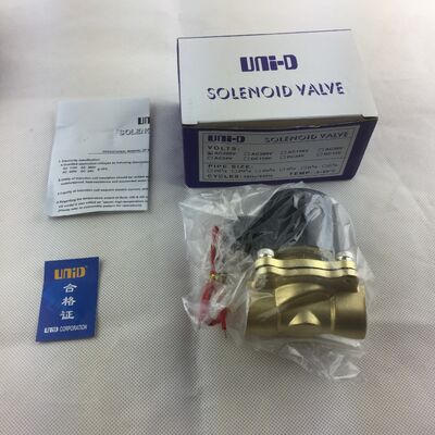 UW-25 銅製ボディ ノーマルクローズドエアバルブ 二方電磁弁 水道弁 ソレノイドバルブ
