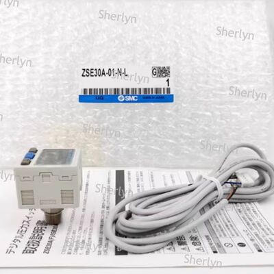 包装機マニピュレータ用デュアルPNP出力回転ディスプレイ圧力スイッチ SMC ISE30A-01-B-L
