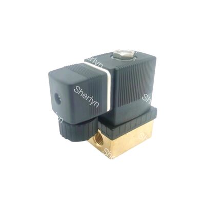 Burkert 00125301 産業用電磁弁,G1/4 インチポート,3.0 フローオーリフィックス,FKM 密閉ブラスハウジング,24V DC パワー 8W,0 ~ 6bar 低圧アプリケーション