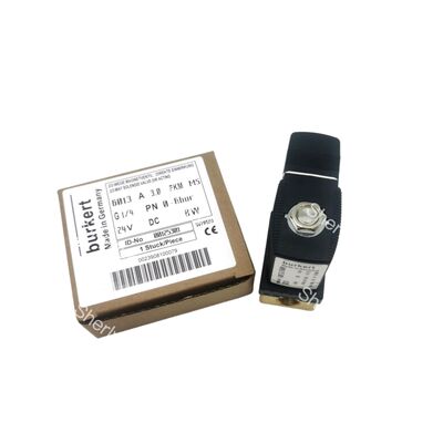6013 シリーズ 流体電磁弁 00125302,通常閉め 2/2 Way,G1/4 スレッド接続,FKMシール&ブラスボディ,24VAC パワー,最大10bar