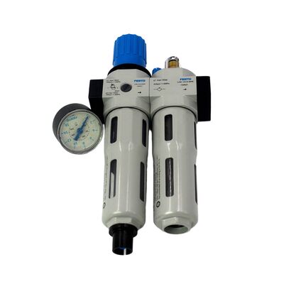FRC-1/4-D-7-MINI-A 162763 亜鉛合金 FRL 1300L/min G1/4 40μm 0.5-7bar 全自動ドレン 圧力計付き FESTO