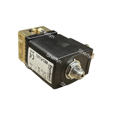 1.5W超低電源 G1 1/4′′ 25mm FKM 密閉ブラスソレノイドバルブ ブルケート 00221888 24V DC 2/2 NC 0-120°C 伺服式