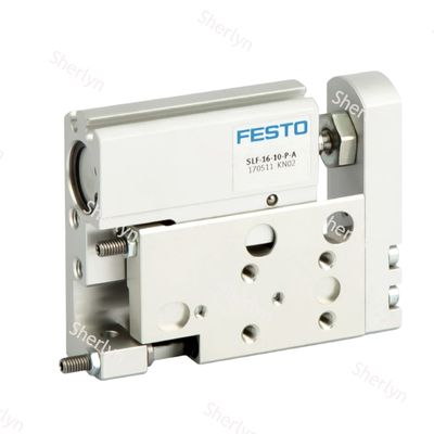 双作用FESTO 170503 SLF-6-10-P-A 線形スライド空気シリンダー, 6×10mmスペック耐腐食アルミボディ 自動化機器のための弾性端クッション