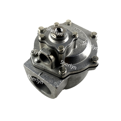 G353A048 一体型パイロットパルスジェットバルブ、ASCO 353 シリーズ 1.5 インチアングルソレノイドバルブアルミボディダストバッグクリーニング用