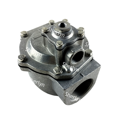G353A048 一体型パイロットパルスジェットバルブ、ASCO 353 シリーズ 1.5 インチアングルソレノイドバルブアルミボディダストバッグクリーニング用