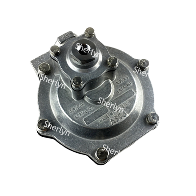 G353A048 一体型パイロットパルスジェットバルブ、ASCO 353 シリーズ 1.5 インチアングルソレノイドバルブアルミボディダストバッグクリーニング用