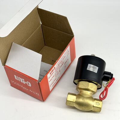 US-15 CE認証のPTFE標準シール材料とオプションのFKMシールを備えたピストンパイロット駆動式気圧電磁閥