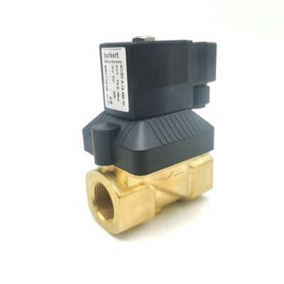 20mm 大流量孔 NBR 密閉 バークレット 6213 電磁弁 00221633, G3/4 通常閉じる 2/2 Way ブラスボディ AC220V 8W,作業温度 -10~80°C 0-10bar