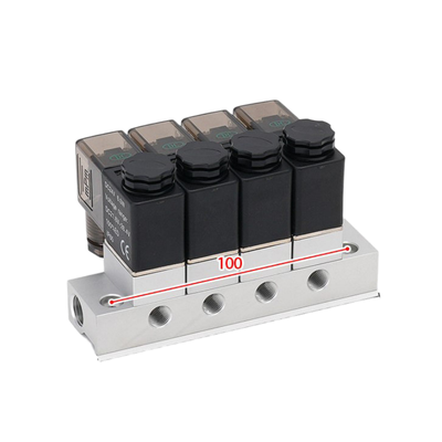 1入口-5出口 2V025-06-5F電磁弁マニフォールドと 2V025-06-4F 1入口-4出口 FKMシールリング