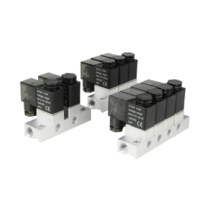 FKM シールリング 1-入口-6出口 2V025-06-6F ソレノイドバルブ マニフォールドと 2V025-06-7F 1-入口-7出口