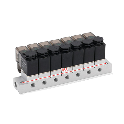 FKM シールリング 1-入口-6出口 2V025-06-6F ソレノイドバルブ マニフォールドと 2V025-06-7F 1-入口-7出口