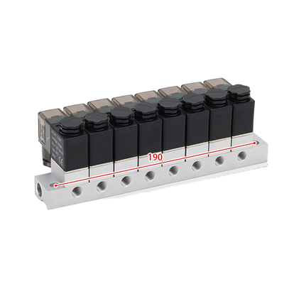 1入口-8出口 2V025-06-8F電磁弁 マニフォールドと 2V025-06-10F 1入口-10出口 FKMシールリング 多位置気取り弁