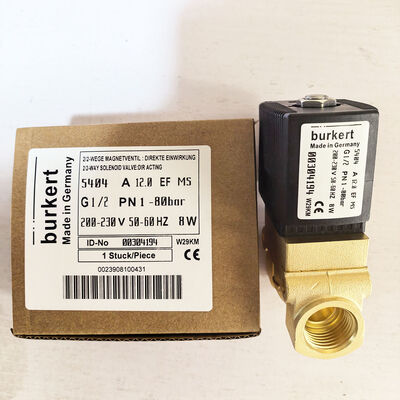 "00304194 00304191 00304193 Burkert 電磁気制御バランブ 安定した動作を保証する様々な産業用アプリケーション 5404 G1/2 2/2 通常閉め