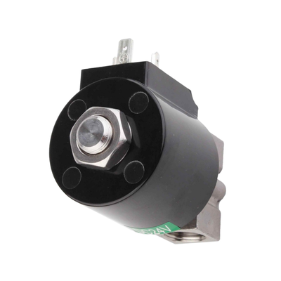 8.7AAS025B ステンレススチール304 エアバルブ 3/8 1/4 3/8 ポートサイズ PTFEシール材料 孔サイズ 2.5mm 24VAC 電圧