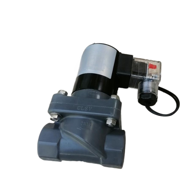 20 ミリメートルオリフィスサイズ FF1C20B06 3/4 ''ポートサイズ CPVC ボディパイロットピストン式空気圧電磁弁 EPDM シール