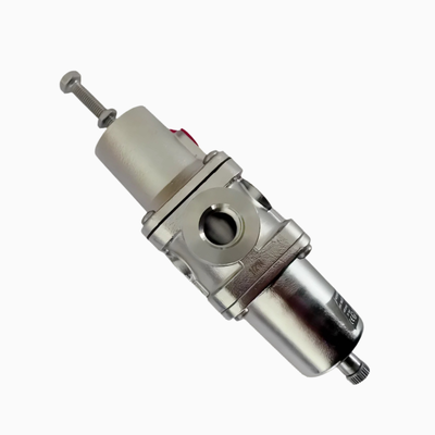 NORGREN B38P‐244‐B1MA B38P‐344‐B1MA ステンレス・スチール・フィルター・レギュレーター PTF 糸 手動排水 5μm‐25μm エレメント NACE に準拠する腐食性海洋・オフショア圧縮空気準備システム