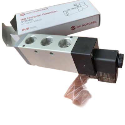 3350 L/min 高流量 NORGREN VCB22D517A-AD213L ソレノイドバルブ G1/2 24VDC 5/2 バネリターン 空圧スプールバルブ IP65 アルミニウムボディ