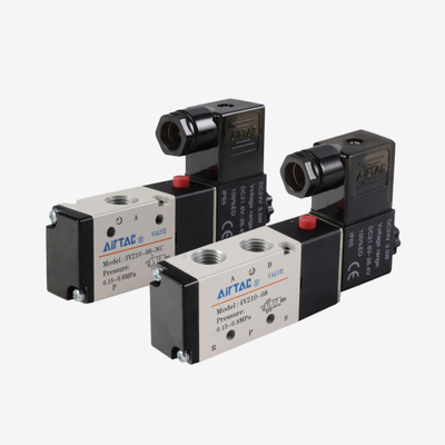 Airtac AC220V DC24V ソレノイドコイル 4Vシリーズ空圧ソレノイドバルブ用交換コイル Fクラス絶縁 DINコネクタ 広電圧許容範囲