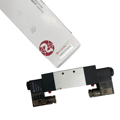 G3/8 二重ソレノイドロックバルブ NORGREN VCB22C511A-AC213L 24VDC 5/2 コンベヤーシステムのための気圧方向バルブ 1800 L/min 流量