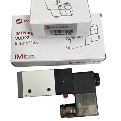 ブロー成形機用スプリングリターン電磁弁 NORGREN VCB22B417A-AB219J G1/4 AC220V 3/2 NC 空圧方向制御弁