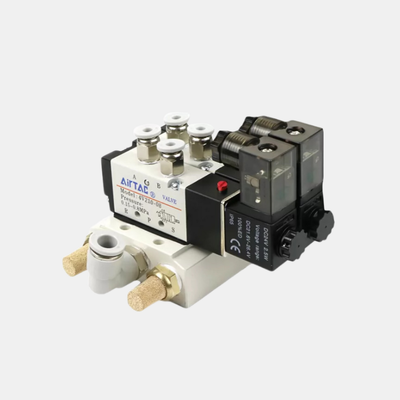 Airtac 4V310-08 マルチステーション電磁弁マニホールドキット 2/3/4/5/6ポジション統合バルブグループ内部 マルチチャンネル空圧回路用